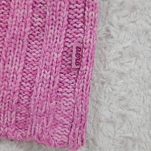 Y2K Aeropostale 2000s Womens size medium pink Shimmer turtleneck barbiecore - Picture 4 of 5